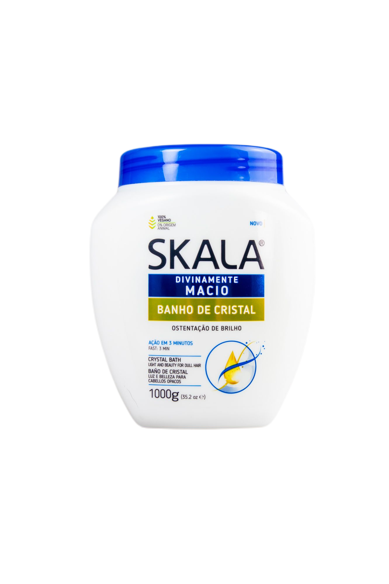Skala Crystal Bath 3-Minute Hair Treatment Cream - 1kg Deep Conditioning for Dull & Damaged Hair - Salon-Quality Softness at Home - Perfect for Dry, Frizzy & Color-Treated Hair