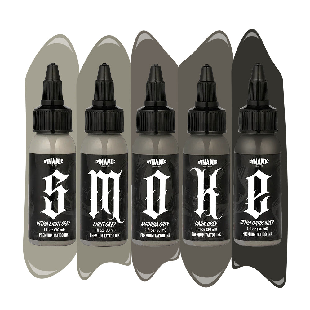 Dynamic Smoke Opaque Grey Nail Polish Set - 5 Pack (1oz Each) for Professional Salon & Home Manicure, Perfect for Gel Polish Lovers & DIY Nail Art