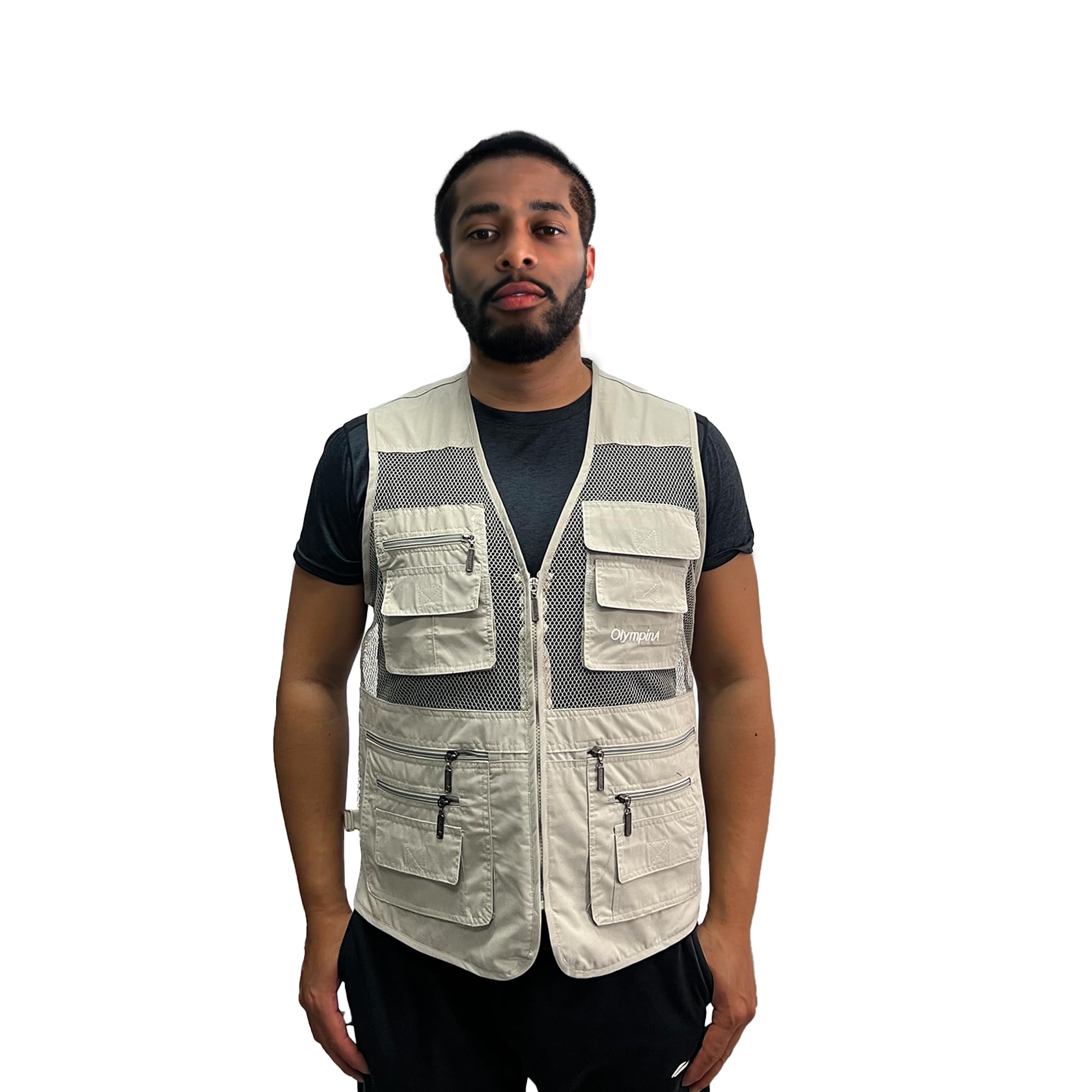 Men's Multi-Pocket Fishing Vest for Hiking & Photography