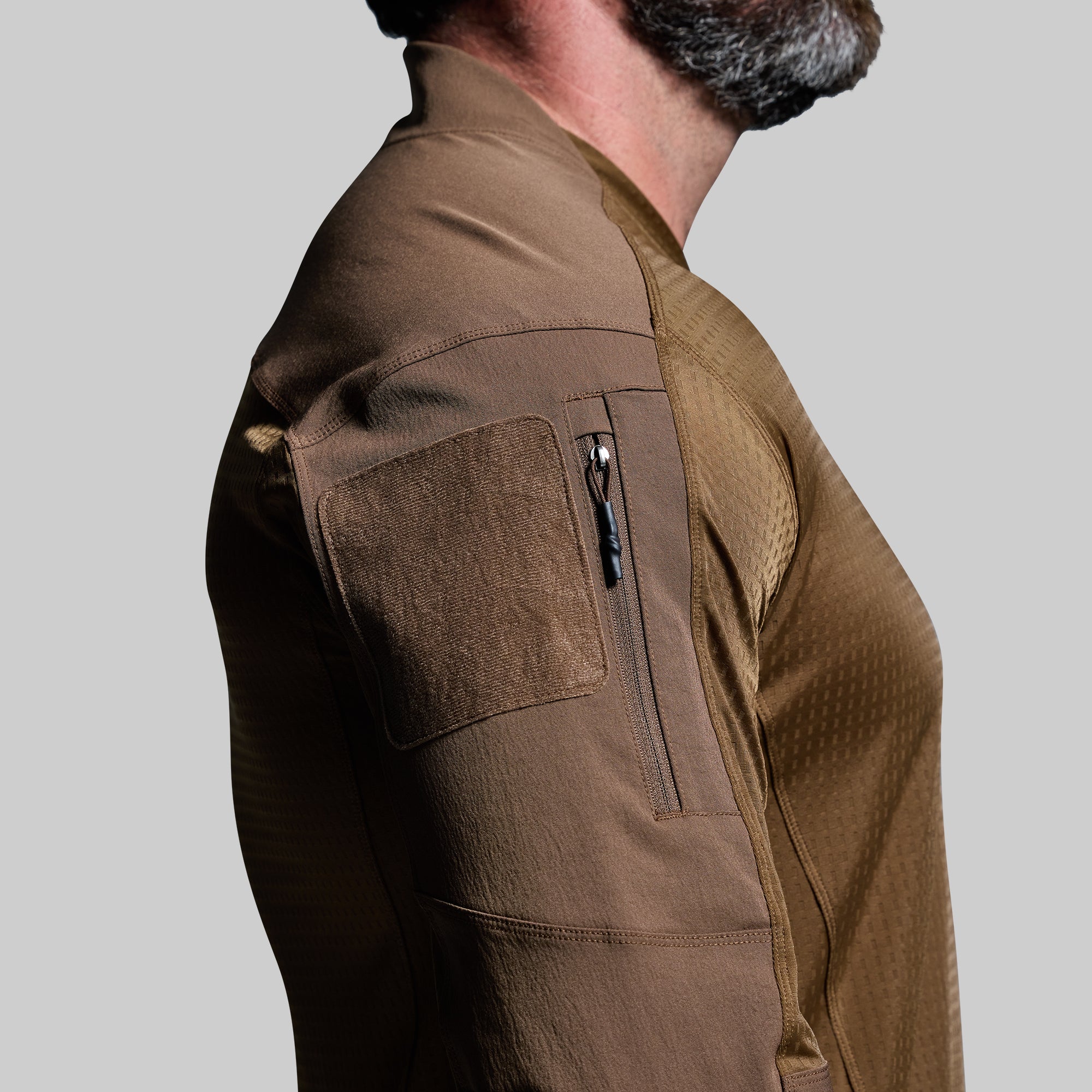 Long Sleeve Op Top Pro Tactical Shirt - Coyote Brown | Moisture-Wicking & Durable Performance Wear for Outdoor Adventures, Airsoft & Military Training