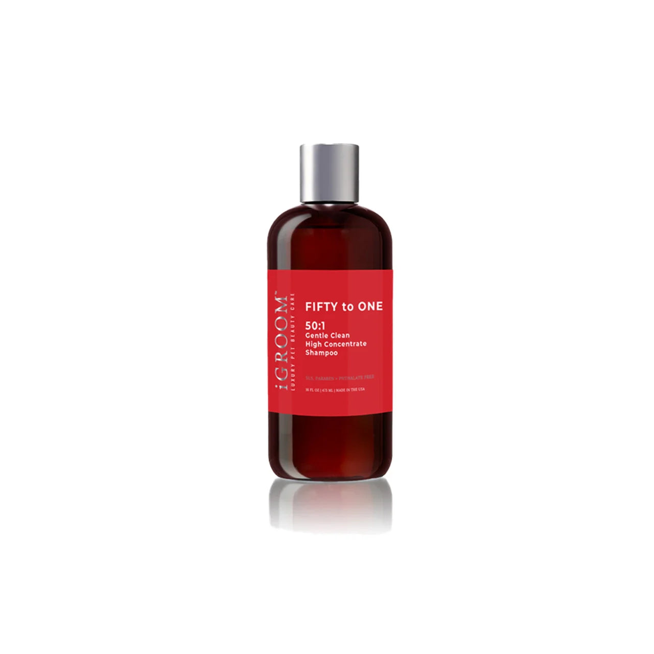 iGROOM 50:1 Gentle Clean High Concentrate Shampoo for Dogs & Cats - 2 Sizes (16oz & 32oz) - Hypoallergenic, Soap-Free Formula for Sensitive Skin - Perfect for Bathing, Grooming & Odor Control at Home or Pet Salon