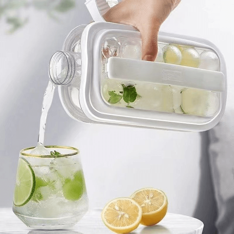 Portable Ice Ball Maker for Cocktails & Whiskey - Stainless Steel Ice Mold with Lid - Perfect for Home Bars, Parties & Gifts