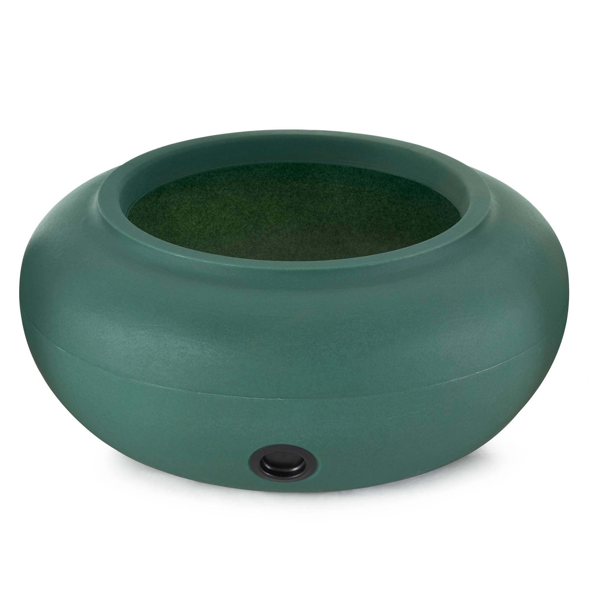 The HC Companies 21 Inch Lightweight Garden Hose Storage Pot - Holds 75 to 100 Ft Hoses, Green (2 Pack) | Perfect for Outdoor Yard, Patio & Garden Organization | Durable & Weather-Resistant Hose Holder for Easy Storage