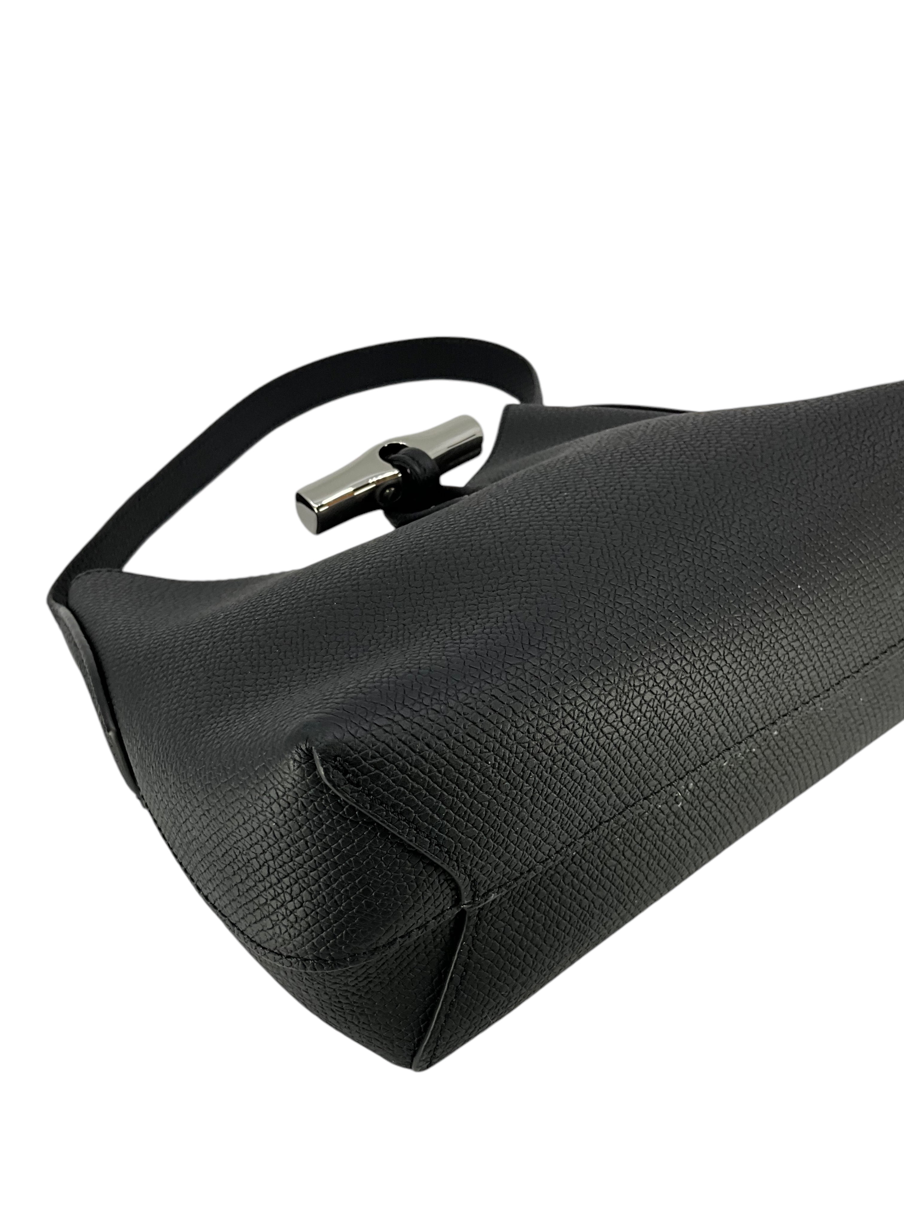 Longchamp Small Roseau Leather Shoulder Bag for Women - Stylish & Lightweight Crossbody Purse for Work, Travel & Everyday Use