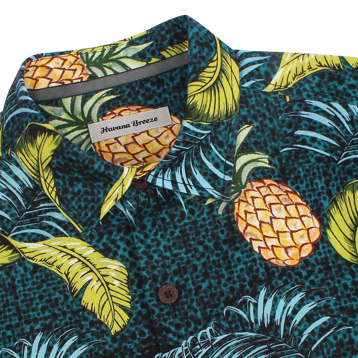 Men's Hawaiian Shirts - 100% Linen Short Sleeve Button Down Shirt for Beach & Summer | Casual Relaxed Fit Floral Print Shirt | Perfect for Vacations, Luau Parties & Tropical Getaways
