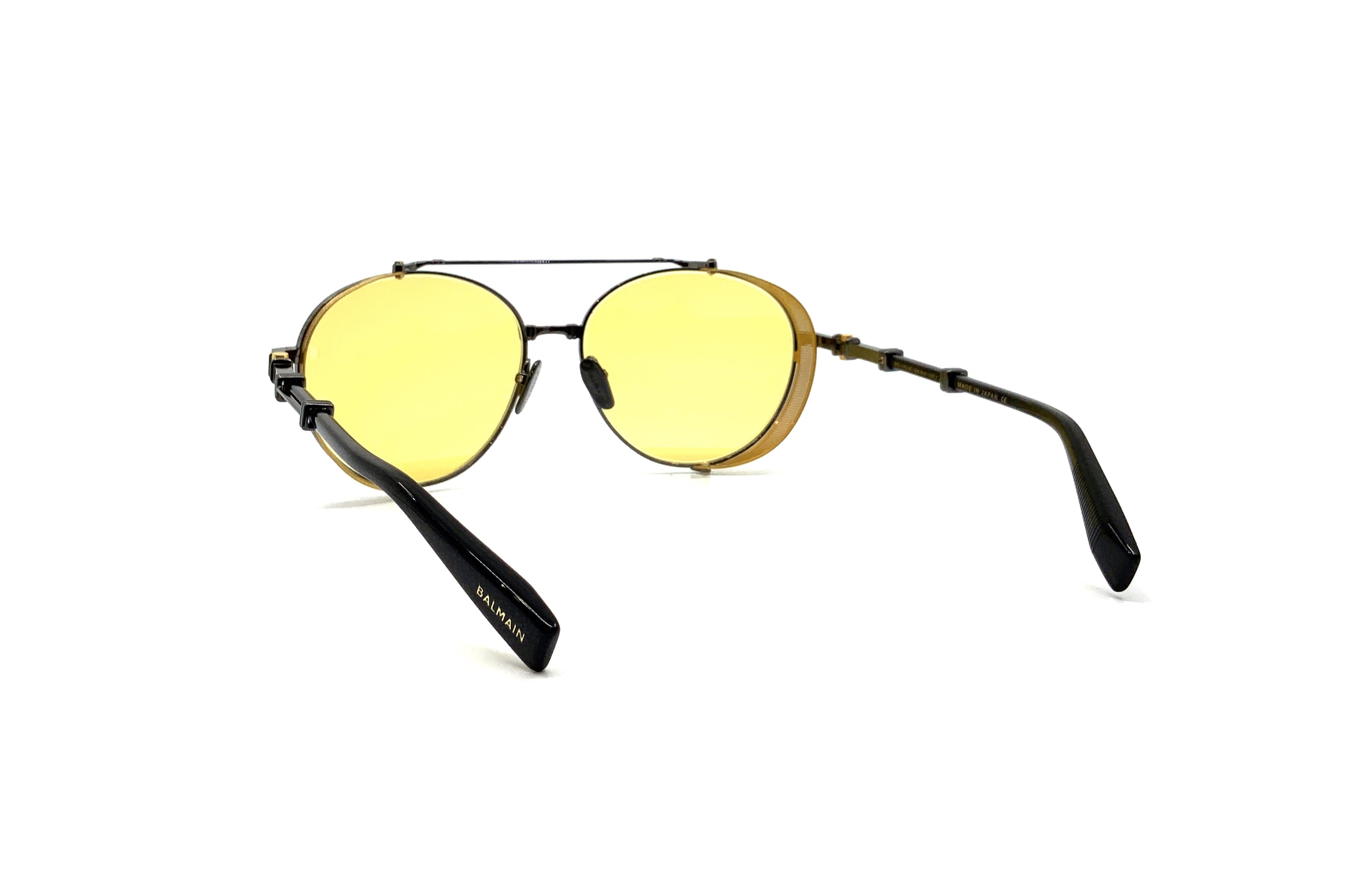 Balmain Brigade II Gold & Black Luxury Sunglasses for Men & Women – Perfect for Fashion, Travel, and Outdoor Activities