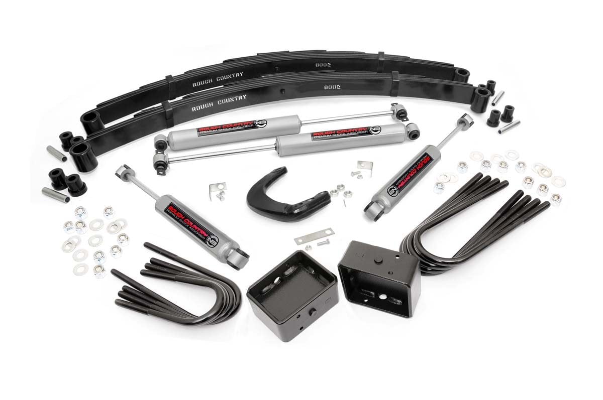 4 Inch Lift Kit for Chevy/GMC 3/4 Ton Suburban C20 K20 C25 K25 Trucks (1973-1976) - Heavy Duty Rear Blocks (12030) - Perfect for Off-Roading & Truck Customization