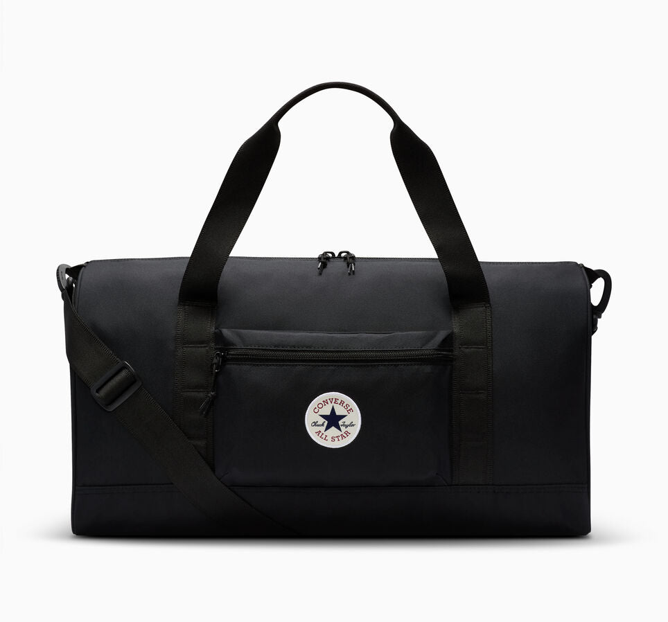 Converse Go 2 Black Duffle Bag - Waterproof Gym Bag for Men & Women - Perfect for Travel, Sports & Workout Gear Storage
