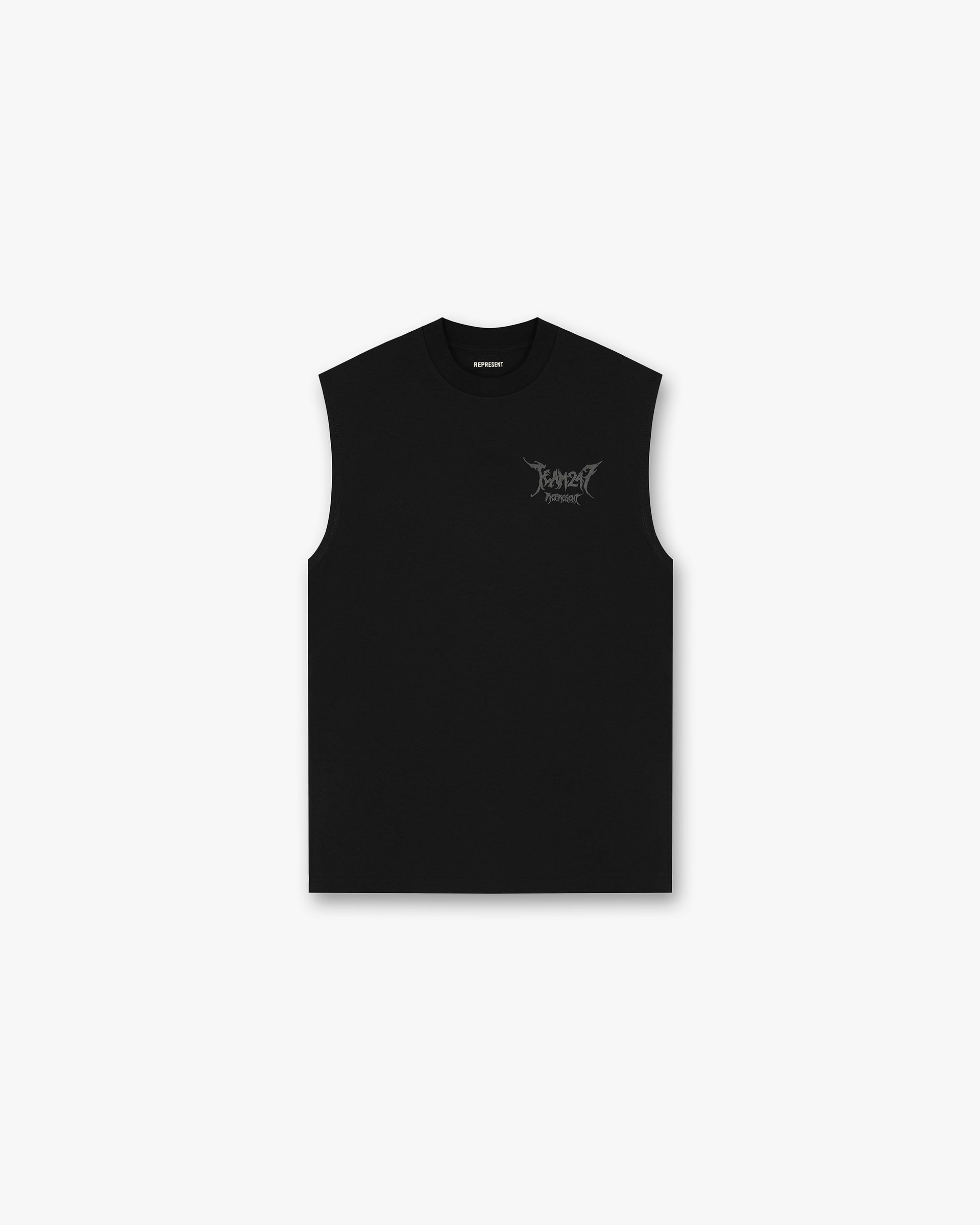 Team 247 X END Oversized Tank Top - Jet Black - Streetwear Fashion for Men & Women - Perfect for Gym, Workout, and Casual Outfits