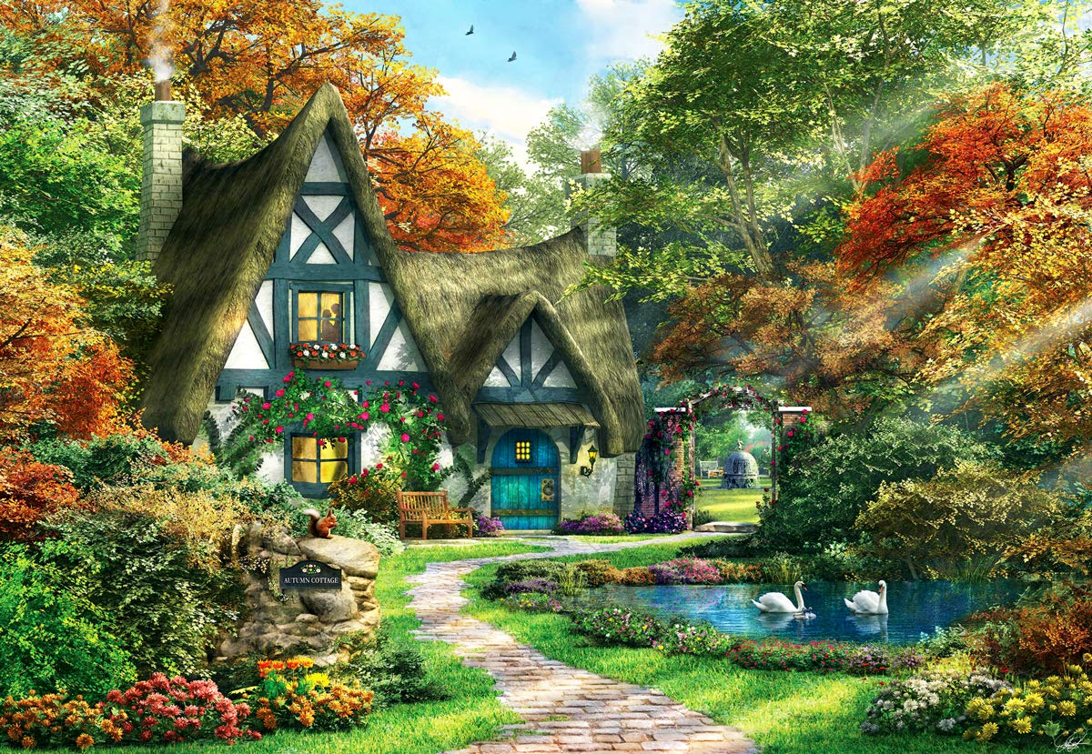Anatolian Puzzle - The Autumn Cottage, 2000 Piece Jigsaw Puzzle for Adults, Challenging Landscape Puzzle #3936 | Perfect for Family Game Night & Stress Relief