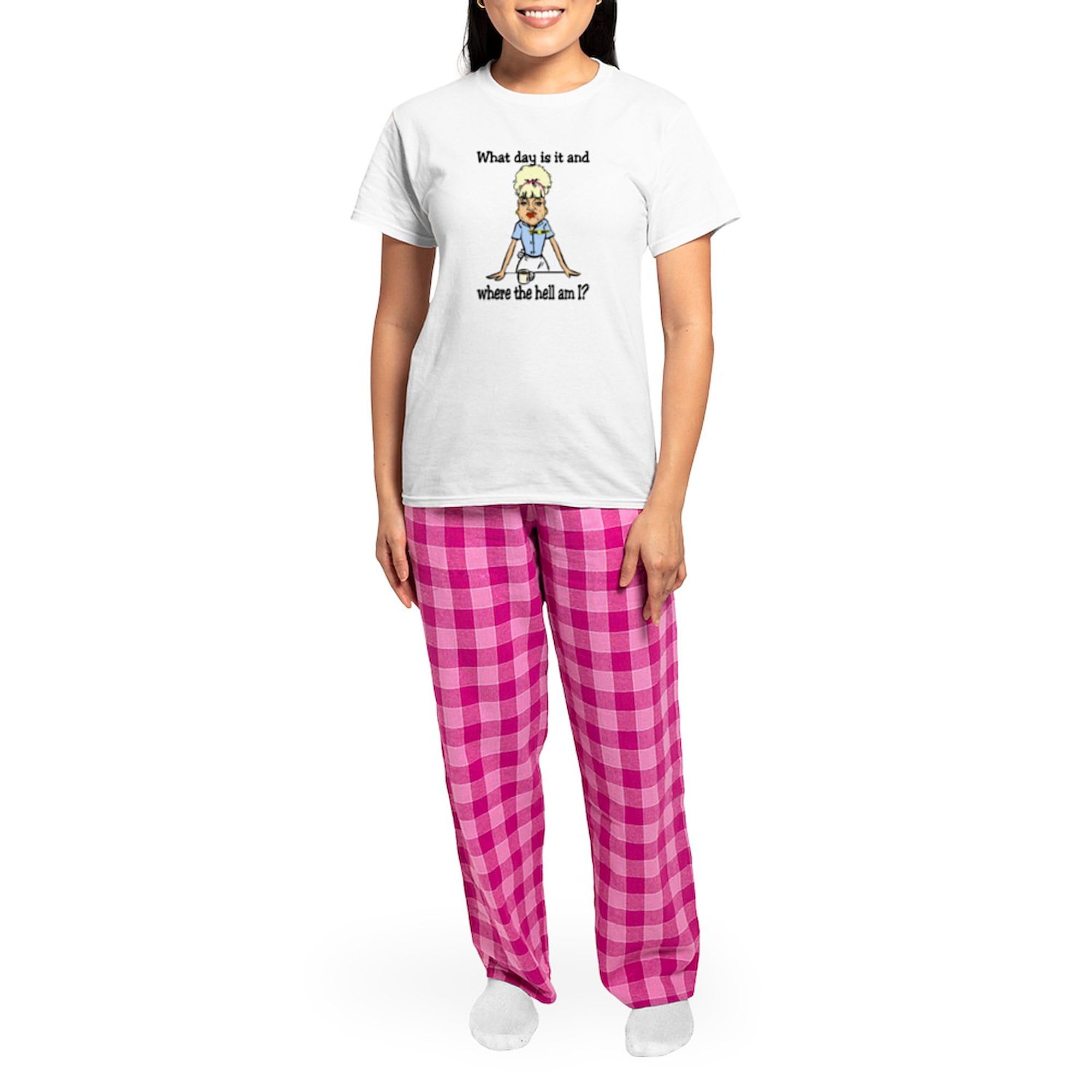 Where The Hell Am I Women's Light Pajama Set - Novelty Cotton Sleepwear for Women | Comfortable PJs for Lounge, Sleep & Relaxation at Home