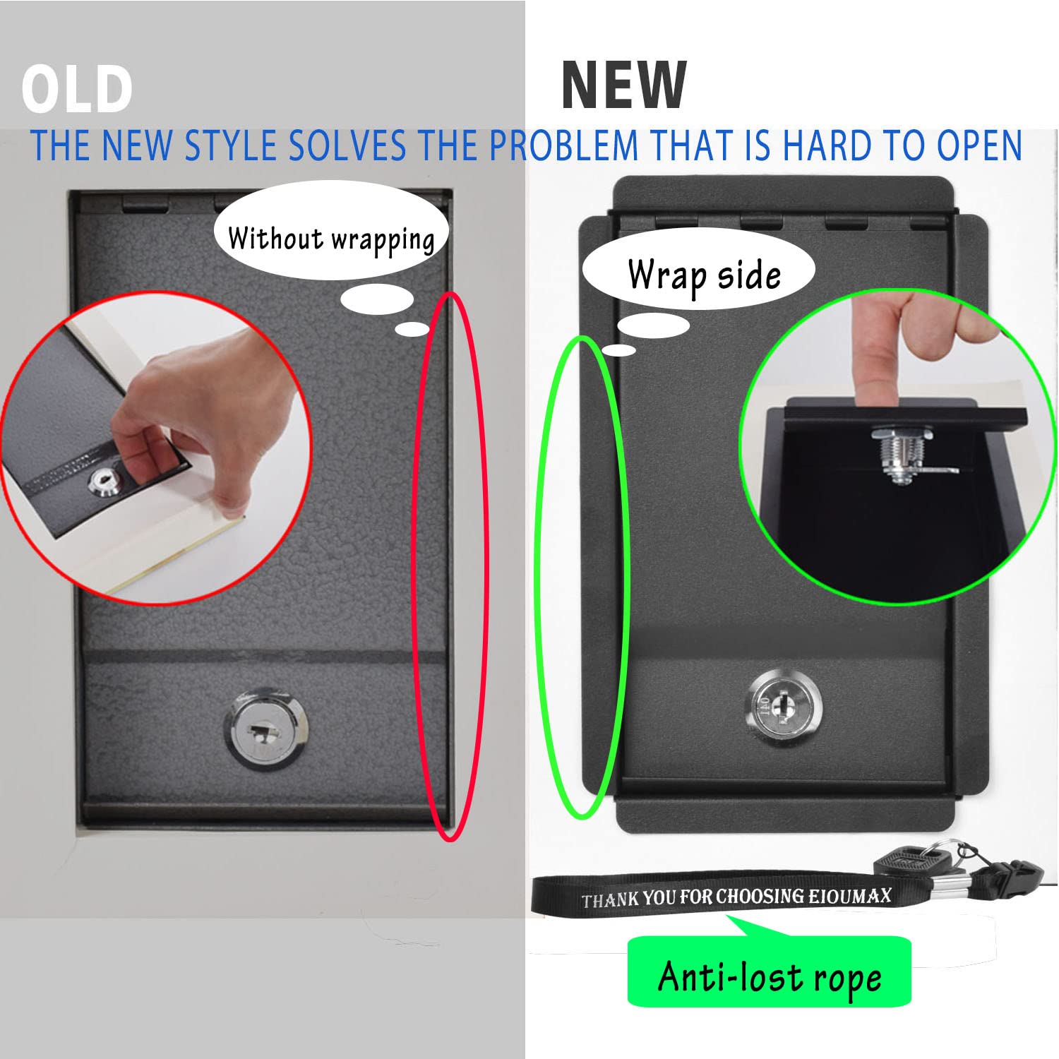 EIOUMAX Real Paper Diversion Book Safe with Key - Secret Storage Box for Valuables & Cash - Alice in Wonderland Themed - Perfect for Home Security, Gift Giving, and Collectibles