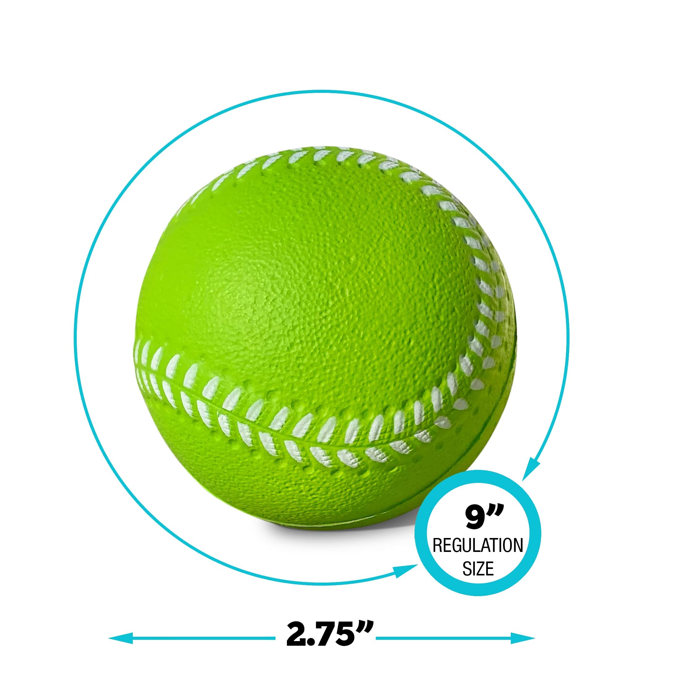 **6 Pack Soft Foam Baseballs for Kids (2.75