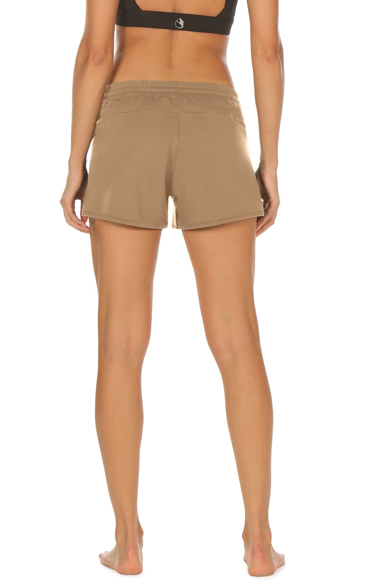 Icyzone Women's Athletic Lounge Shorts - Soft Cotton Running Jogging Workout Sweat Shorts for Yoga, Gym & Casual Wear