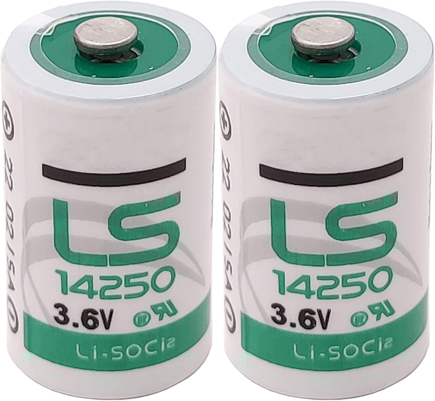 Zivases 10-Pack LS14250 3.6V Lithium Batteries - Long Lasting Power for Digital Cameras, Flashlights & Medical Devices (Compatible with LS 14250 1/2 AA)
