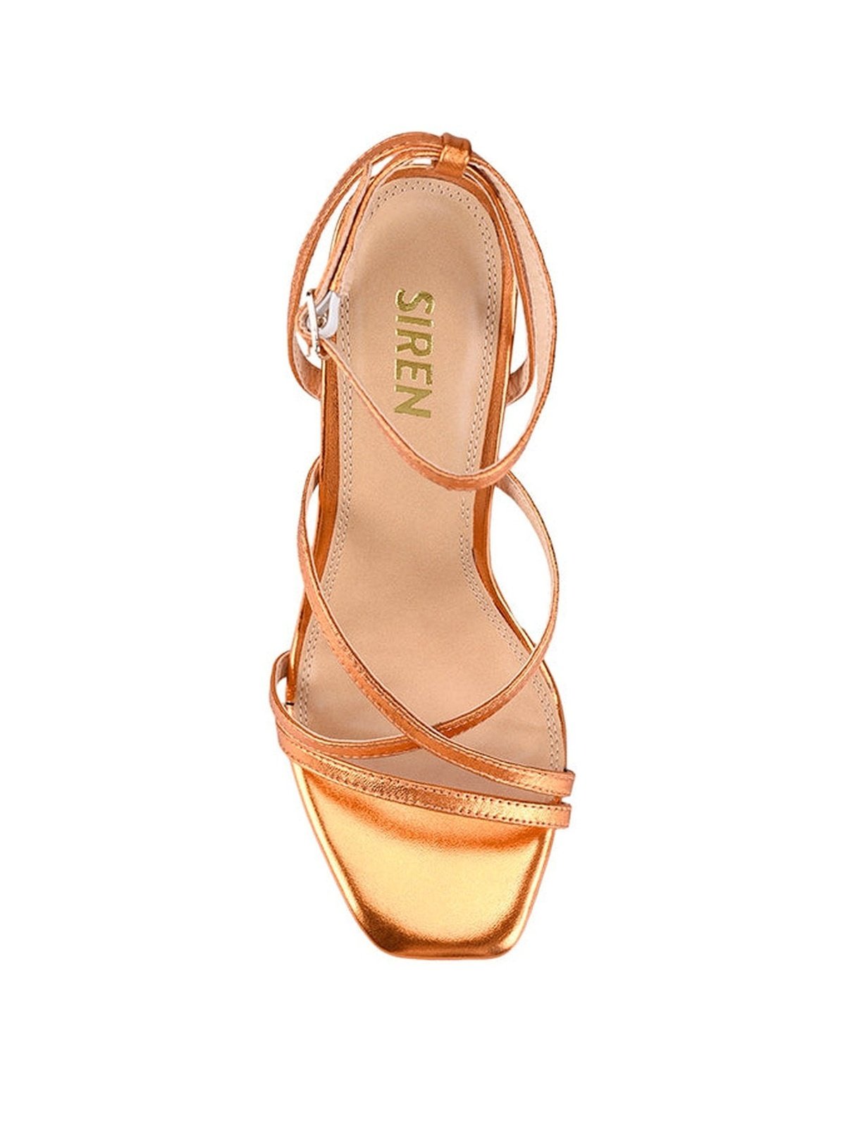 Stylish Orange Metallic Leather Dagger Stiletto Heels for Women - Perfect for Evening Parties, Nightclubs & Special Occasions