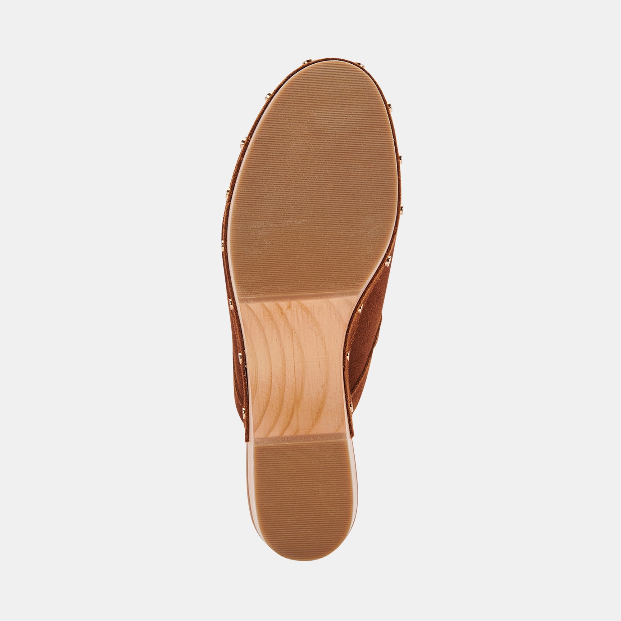 CLOSEN CLOGS Cognac Suede Clogs for Women - Comfortable Slip-On Shoes Size 8 (US) - Perfect for Casual Wear, Home, and Outdoor Use - 935 re:vita Collection