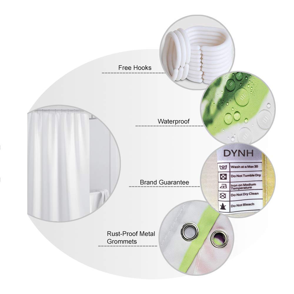St. Patrick's Day Shower Curtain - Waterproof Polyester Fabric with Shamrock Design, Green Magic Backdrop Bathroom Decor (70x70 Inches) - Perfect for St. Patrick's Day Parties, Irish-Themed Bathrooms & Holiday Home Decor