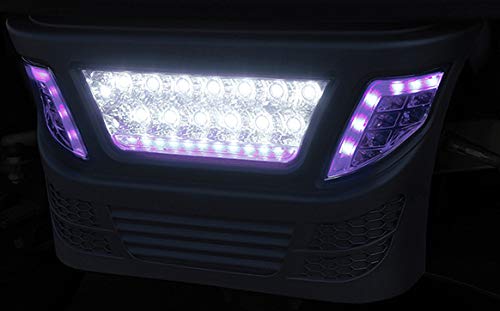RHOX Golf Cart LED Light Bar Bumper Kit for Club Car Precedent with Accent Lights - Off-Road Lighting Upgrade for Night Driving & Trail Adventures