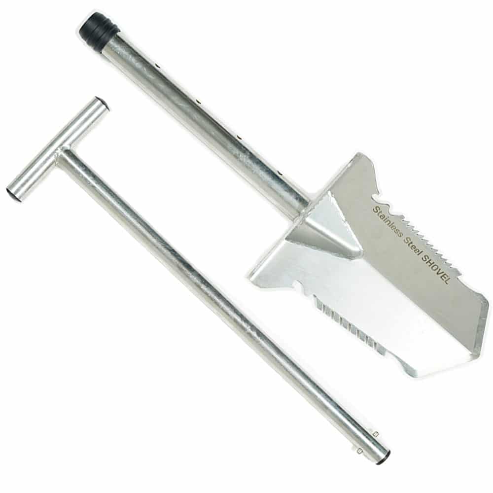 Nokta Premium Stainless Steel Shovel - Heavy Duty Digging Tool for Camping, Gardening & Outdoor Adventures