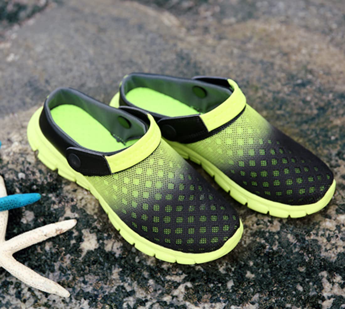 Axcone Men's & Women's Breathable Mesh Garden Clogs - Lightweight Non-Slip Summer Slippers for Outdoor, Beach & Yard Use - Comfortable Waterproof Sandals for Gardening, Poolside & Casual Wear