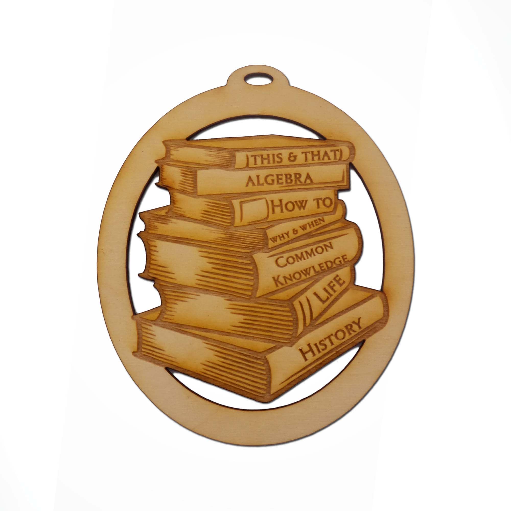 Personalized Book Lover Gifts - Unique Book-Themed Ornaments & Decor for Readers | Perfect for Christmas Tree, Bookshelf Display & Literary Enthusiast Presents
