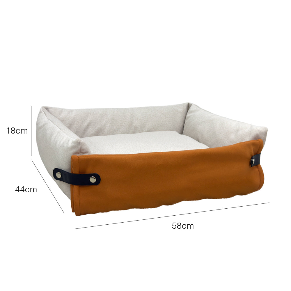 Premium Nova Pet Bed - Ultra Soft & Washable Dog & Cat Bed for Comfortable Sleep - Perfect for Home, Crate & Travel Use