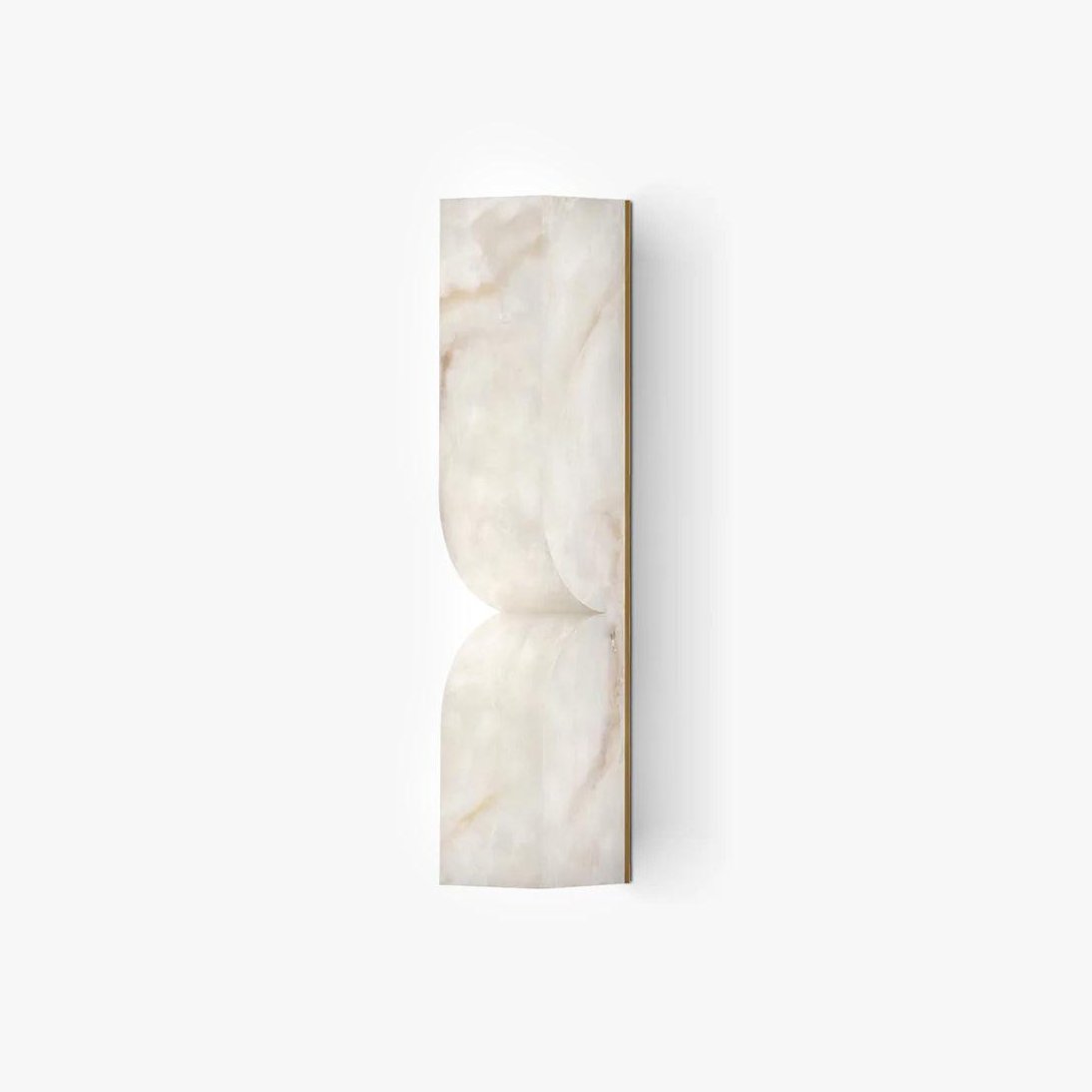 Alabaster Plug-in Wall Sconce Light - Modern Plug in Wall Lamp with Natural Stone Look - Perfect for Bedroom, Living Room & Hallway Lighting