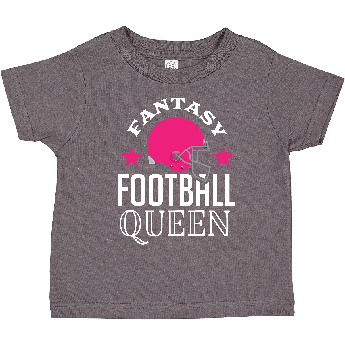 Inktastic Fantasy Football Queen Toddler T-Shirt - Cute Girls Sports Tee for Toddlers - Perfect for Game Day, Birthday Gifts & Fan Apparel