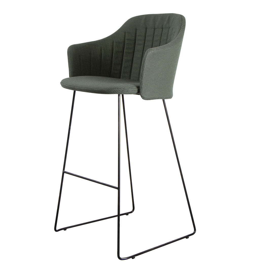 Premium Outdoor Bar Chair with Comfortable Seat Cushion & Sturdy Sled Base - Perfect for Patio, Deck, Poolside & Backyard Relaxation