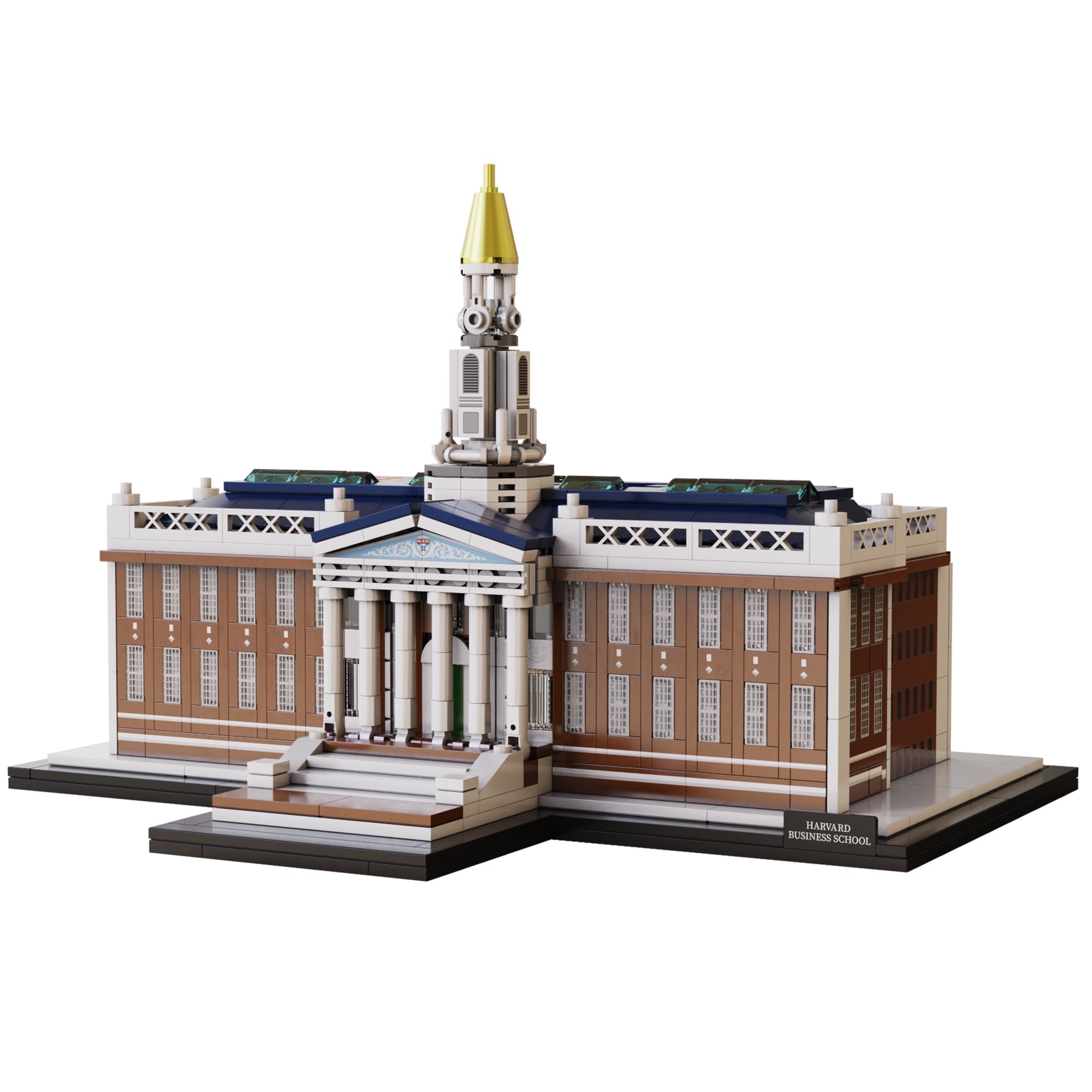 CaDA Harvard Business School Baker Library Building Set - 3D Puzzle Model Kit for Adults & Teens - Perfect for Home Decor, Office Display & Educational Gifts