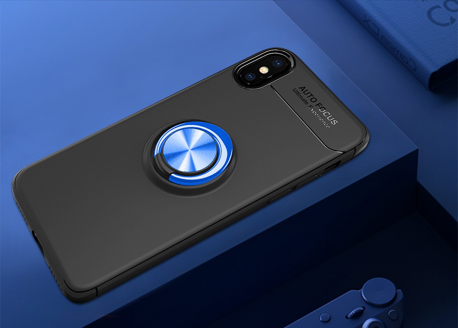 360° Rotating Magnetic Phone Case for iPhone X - Slim Soft TPU Cover with Metal Plate for Car Mount | Perfect for Driving, Gaming & Hands-Free Use