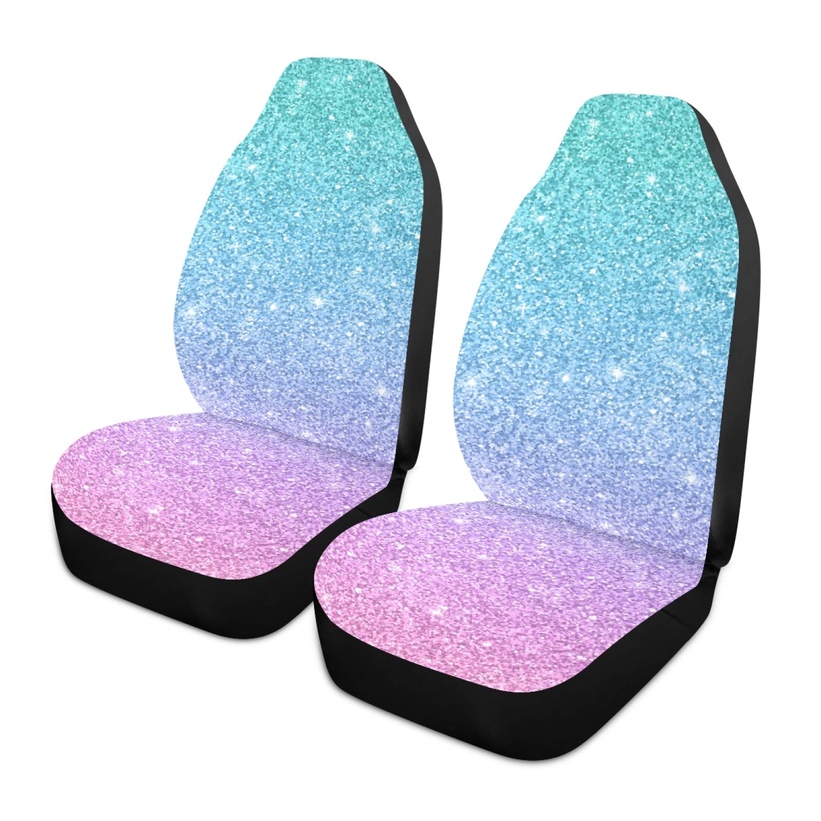 Breathable Glitter Texture Car Seat Cover - Universal Fit for Cars, SUVs, Trucks & Vans (1pc) | Durable Vehicle Seat Protector for Comfort & Style | Perfect for Daily Commute, Road Trips & Family Travel
