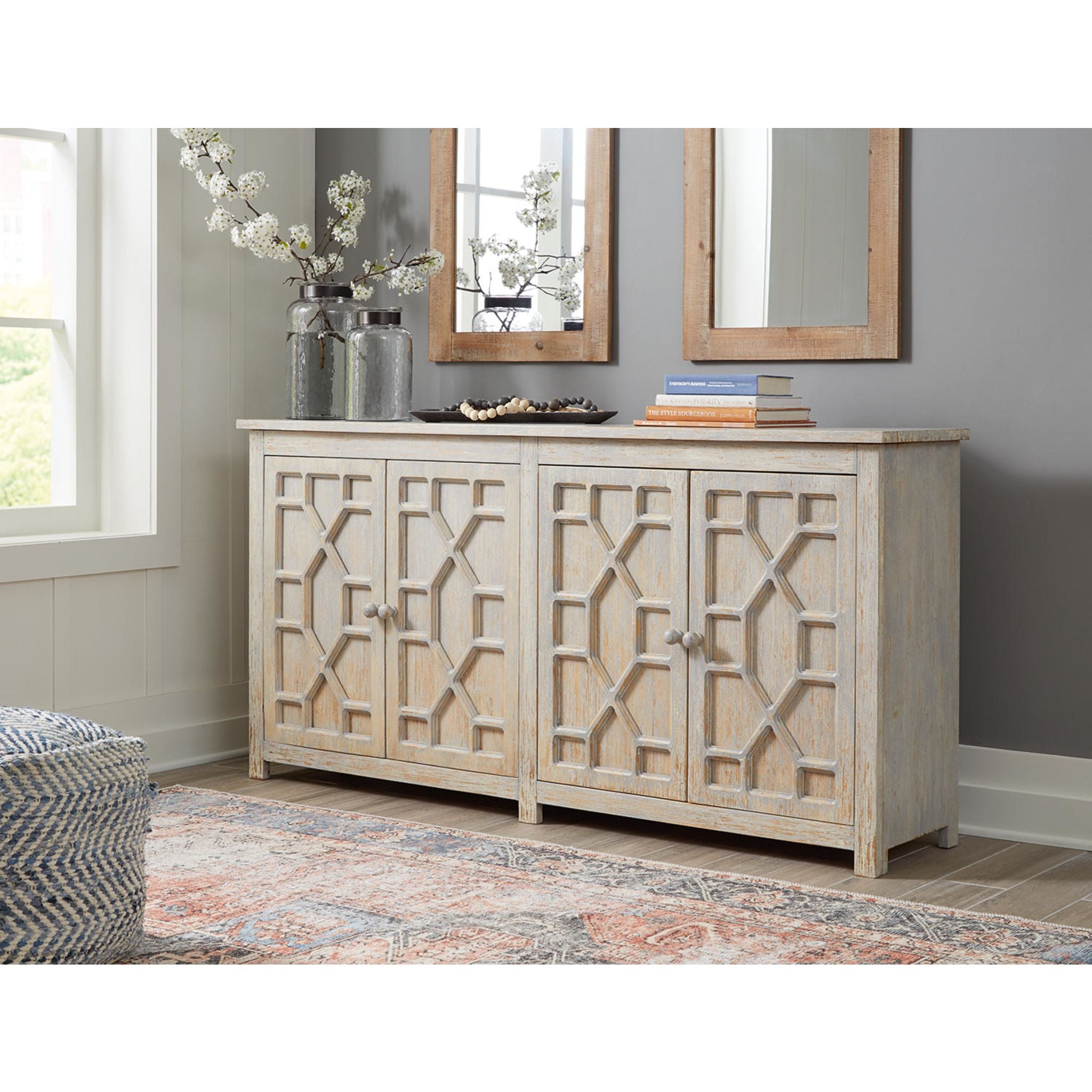 Stylish Caitrich Accent Cabinet with Storage - Modern Side Table for Living Room, Bedroom & Entryway - Perfect for Home Decor & Organization