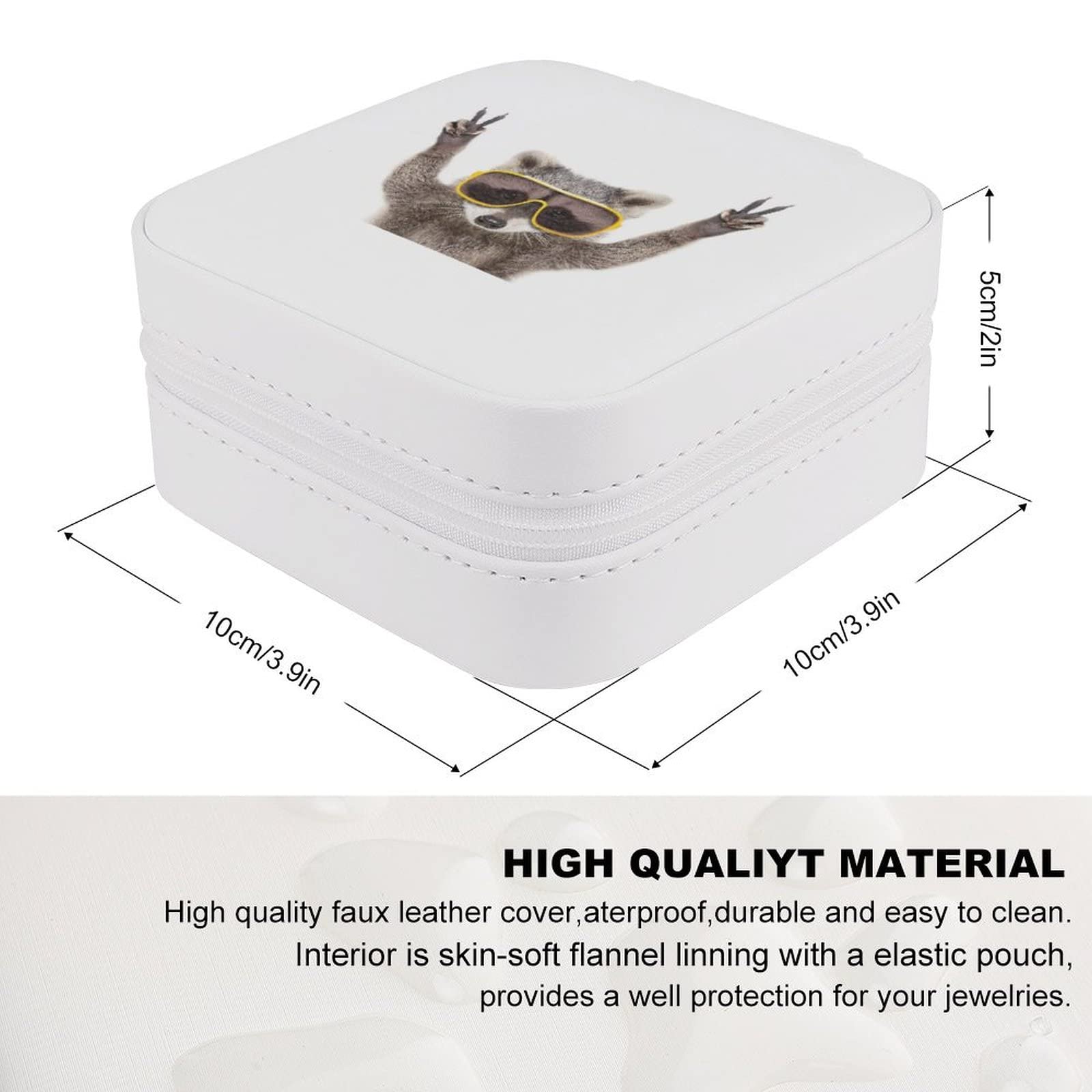 Elegant PU Leather Jewelry Box for Women - Portable Travel Jewelry Organizer with Storage Compartments for Rings, Earrings, Necklaces & Bracelets - Perfect for Home, Travel & Gift Giving