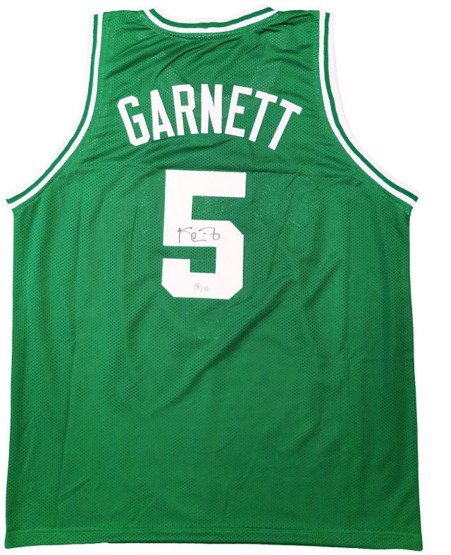 Kevin Garnett Boston Celtics Autographed Green Basketball Jersey - Signed NBA Memorabilia for Collectors & Fans - Perfect for Display, Gifts & Sports Decor