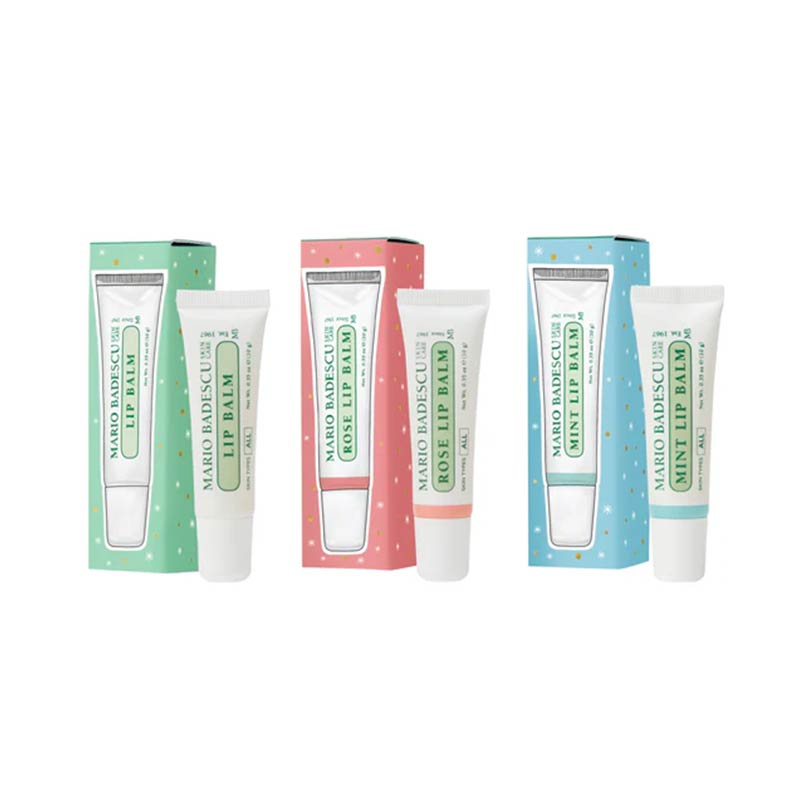 Mario Badescu Lip Balm Trio Gift Set - Hydrating & Nourishing Lip Care for Dry, Chapped Lips - Perfect for Winter Skincare & Daily Moisturizing