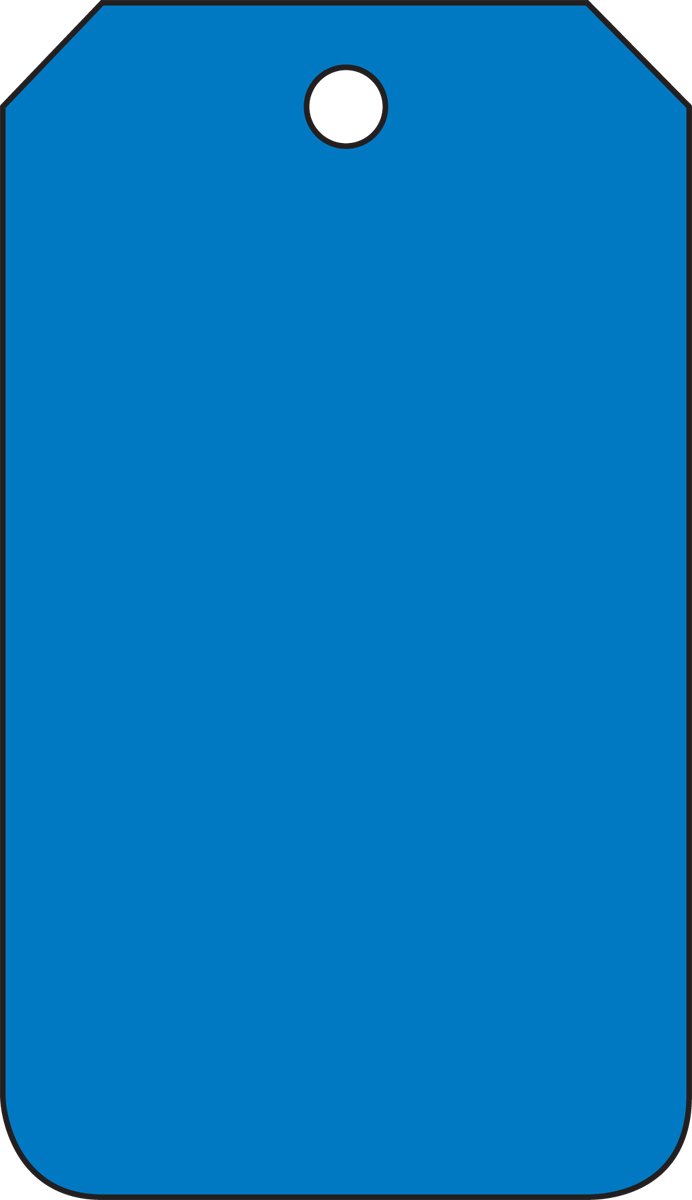 Accuform MDT526CTP Solid Color Blank Tags - 5.75