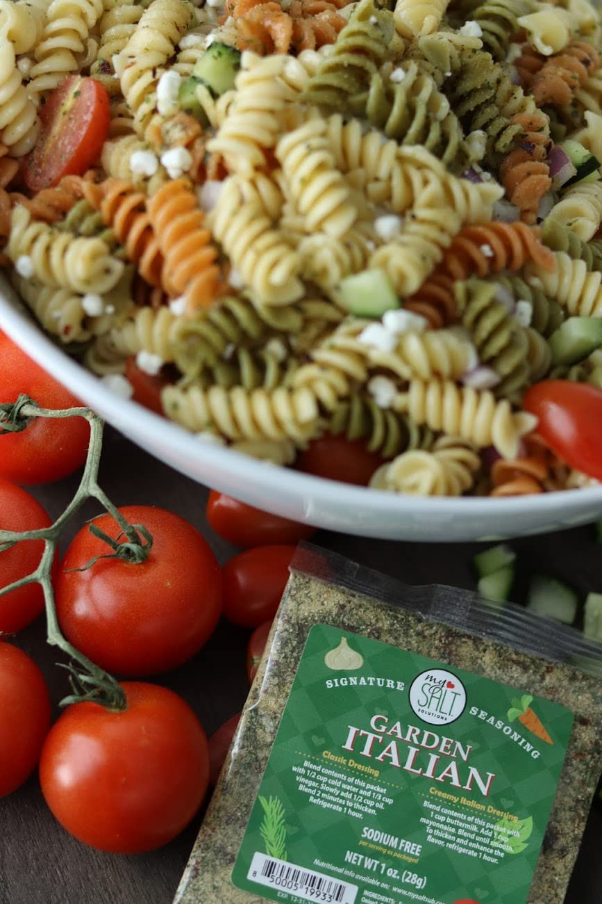 Italian Restaurant Style Salad Dressing Mix - Sodium Free, Gluten Free, 5 Pack - Perfect for Garden Fresh Salads, Pasta & Homemade Italian Dishes