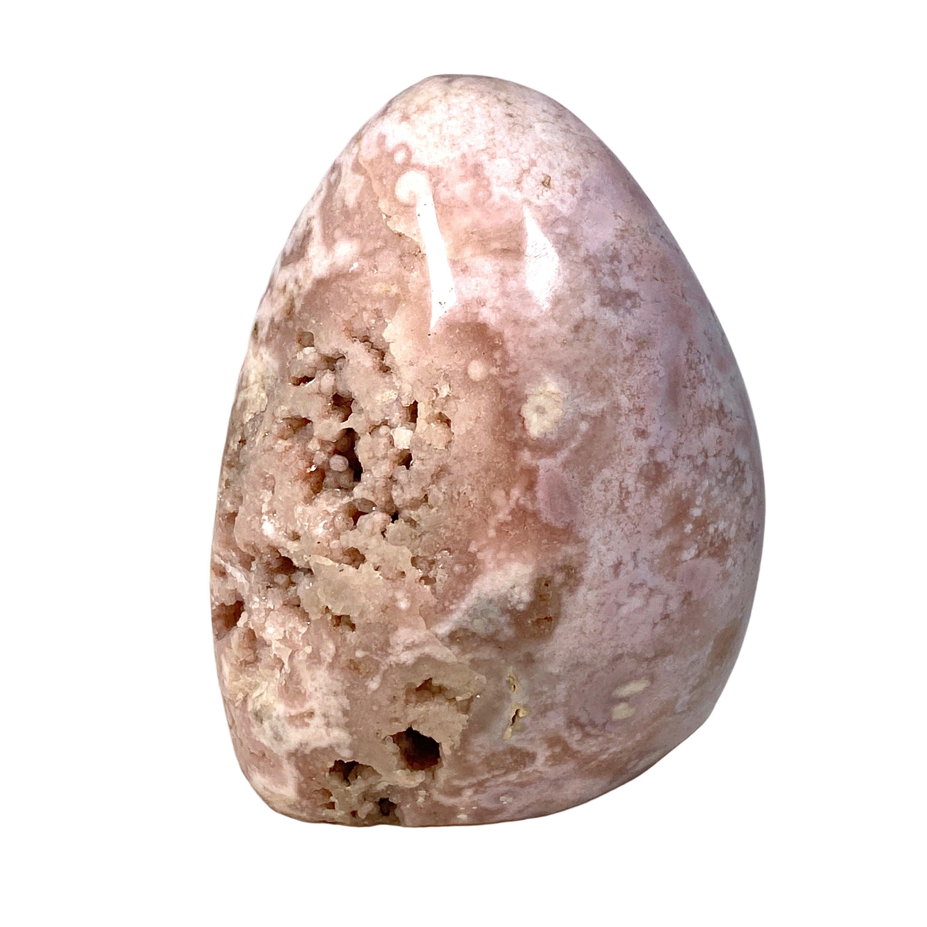 Natural Pink Amethyst Flower Agate Freeform Stone - Healing Crystal for Meditation, Yoga & Home Decor - Unique Spiritual Gift for Women