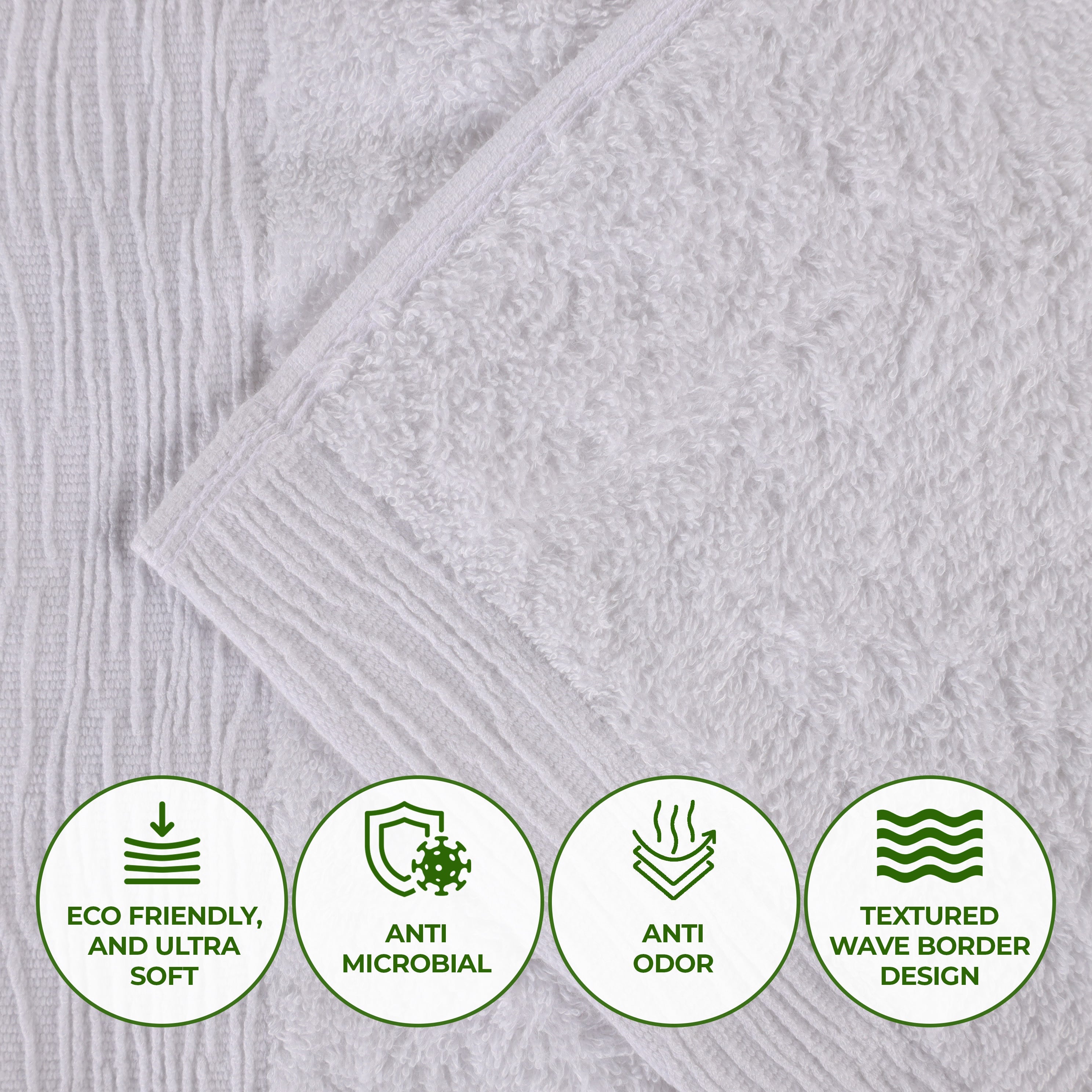Eco-Friendly Bamboo Rayon Bath Towel Set of 2 - Ultra Soft & Absorbent Bath Sheets for Spa, Gym & Luxury Bathroom Experience