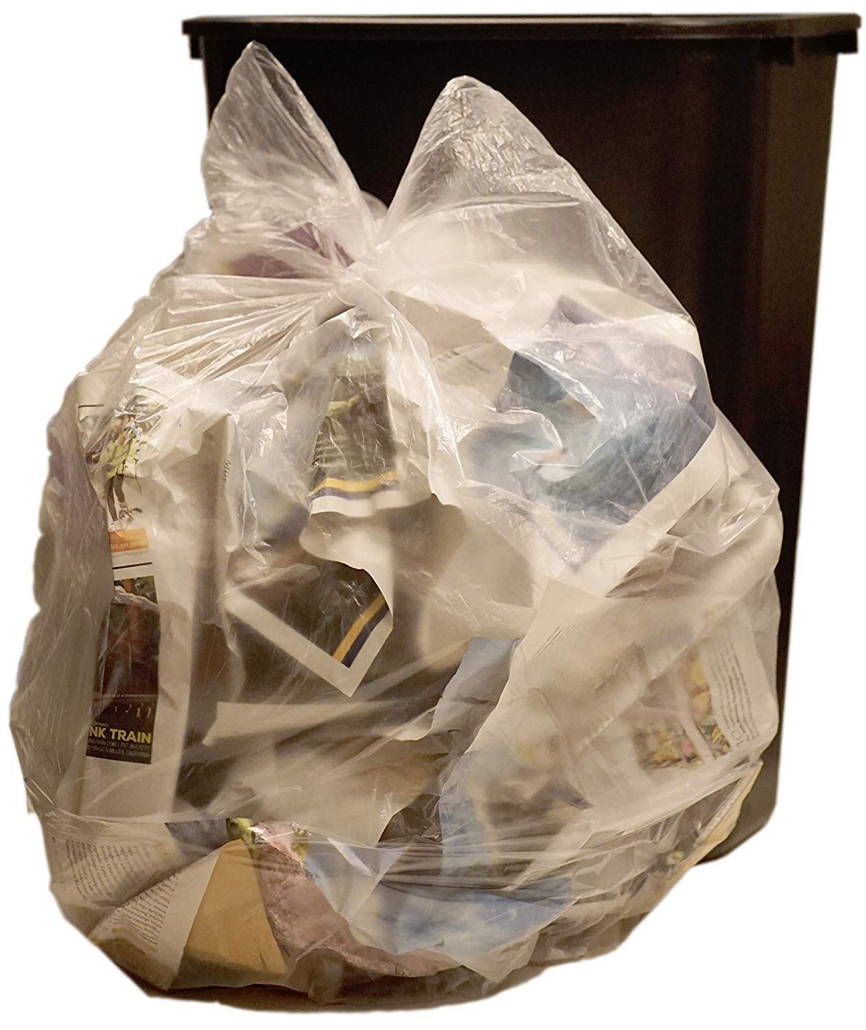 13 Gallon Trash Bags (1000 Count) & 40-45 Gallon Heavy Duty Trash Bags (250 Count) - Extra Large Garbage Bags for Kitchen, Office, and Outdoor Use