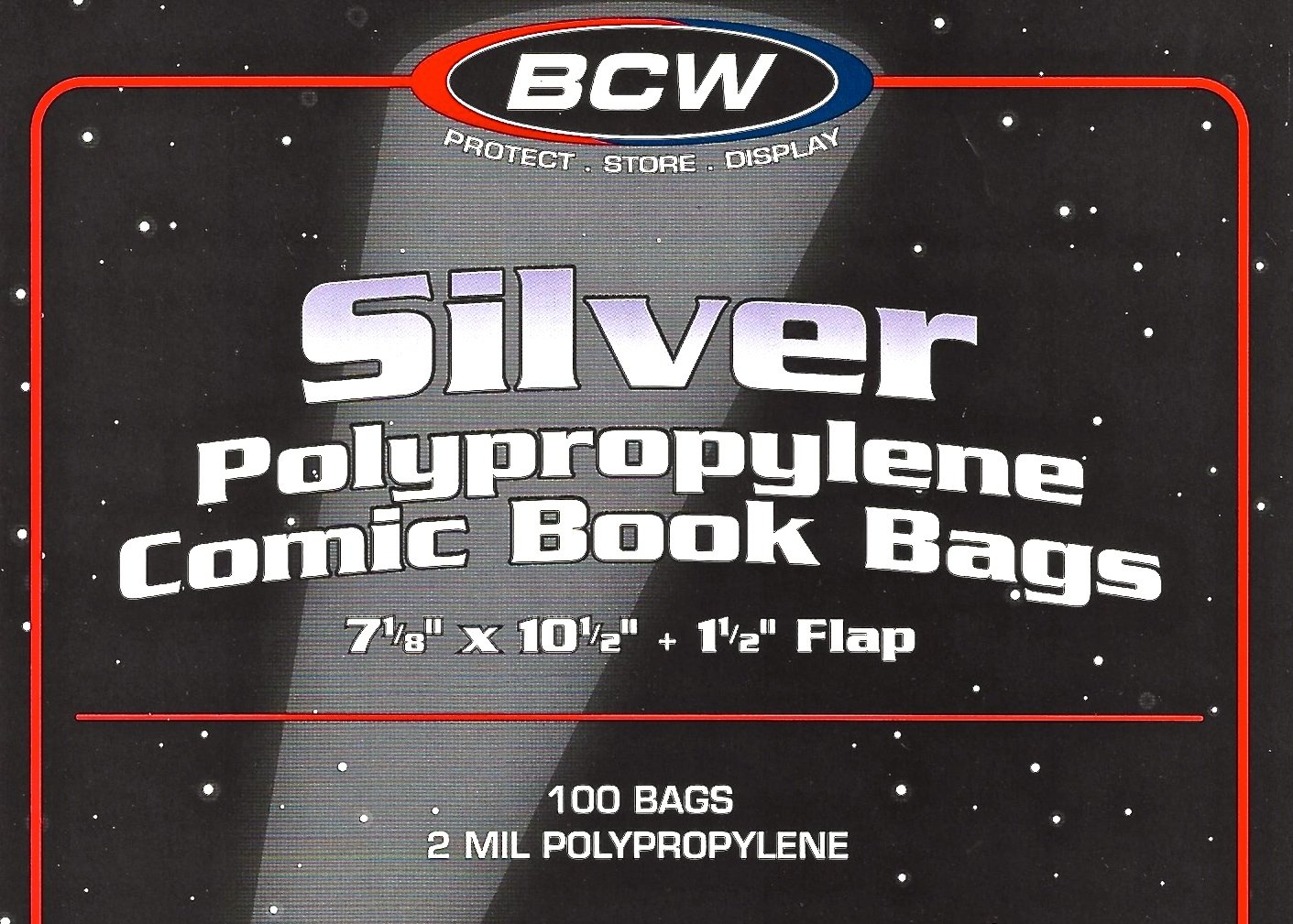 1,000 Silver Age Comic Book Bags & Boards - Acid-Free Protection for Silver Age Comics (7.5