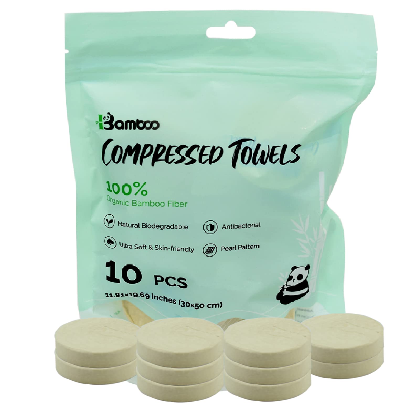 50/100/150 PCS Premium Bamboo Compressed Towel Tablets - 50% Thicker & Ultra Absorbent, Portable Camping & Travel Towels for Hiking, Gym, Emergency Kits, Outdoor Adventures
