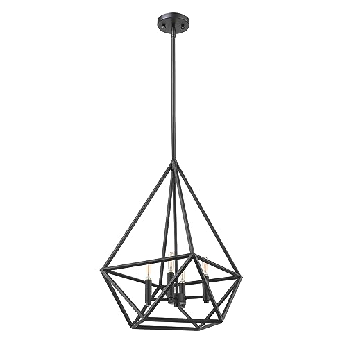 Matte Black - 4 Light