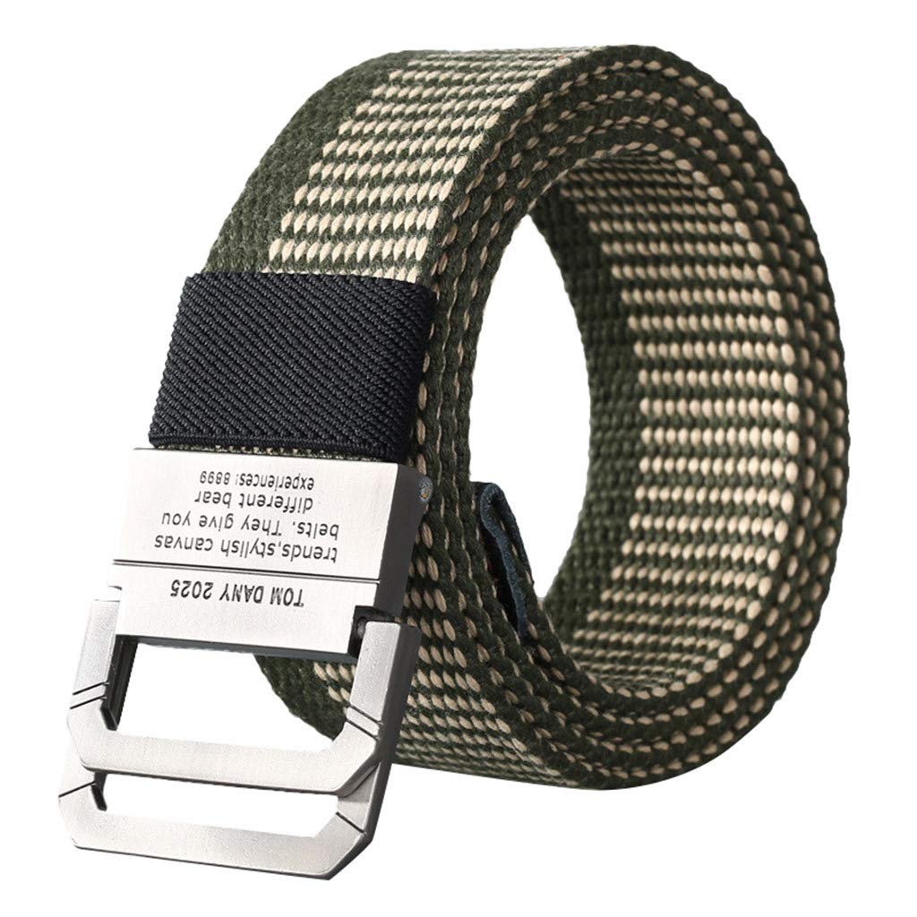 Stylish CapsA Cloth Belt - Adjustable Canvas Jeans Belt with Grommets for Men & Women | Perfect for Casual Wear, Jeans, and Everyday Fashion