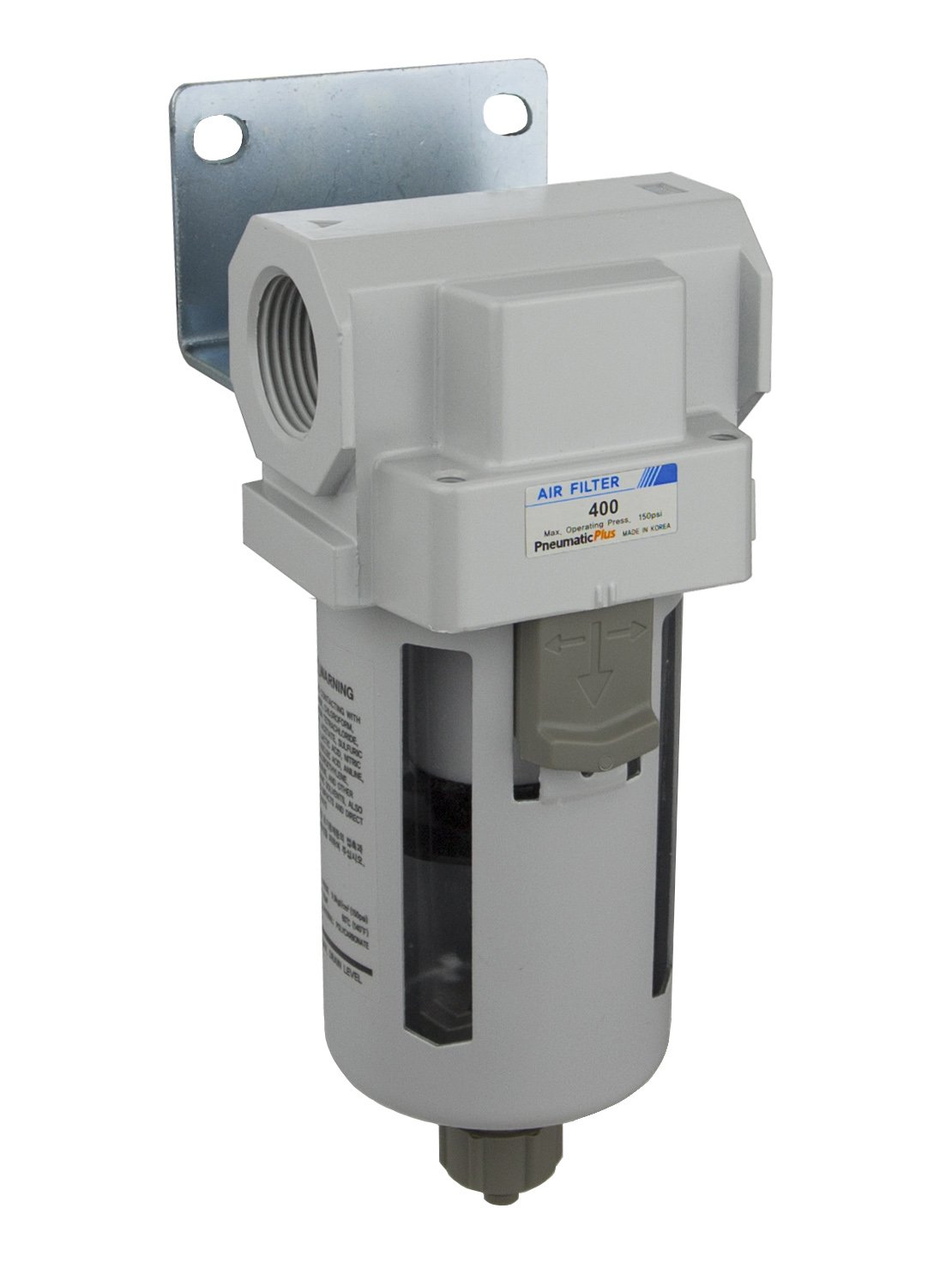 PneumaticPlus SAFD400-N06B 0.01 Micron Compressed Air Coalescing Filter with Poly Bowl, 3/4