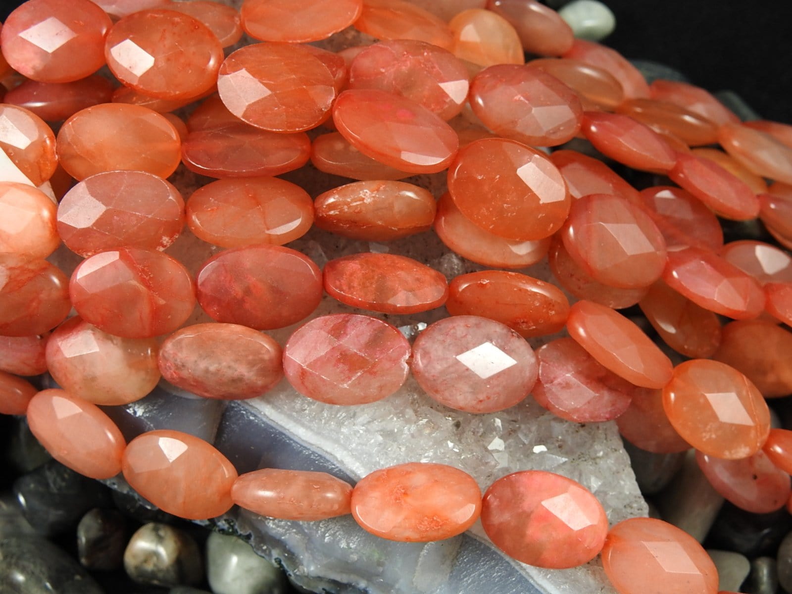 Premium AAA Grade Cherry Quartz Faceted Bead Strands - 15 Inch Gemstone Beads for Jewelry Making, DIY Bracelets & Necklaces - Healing Crystal Beads for Meditation & Energy Work