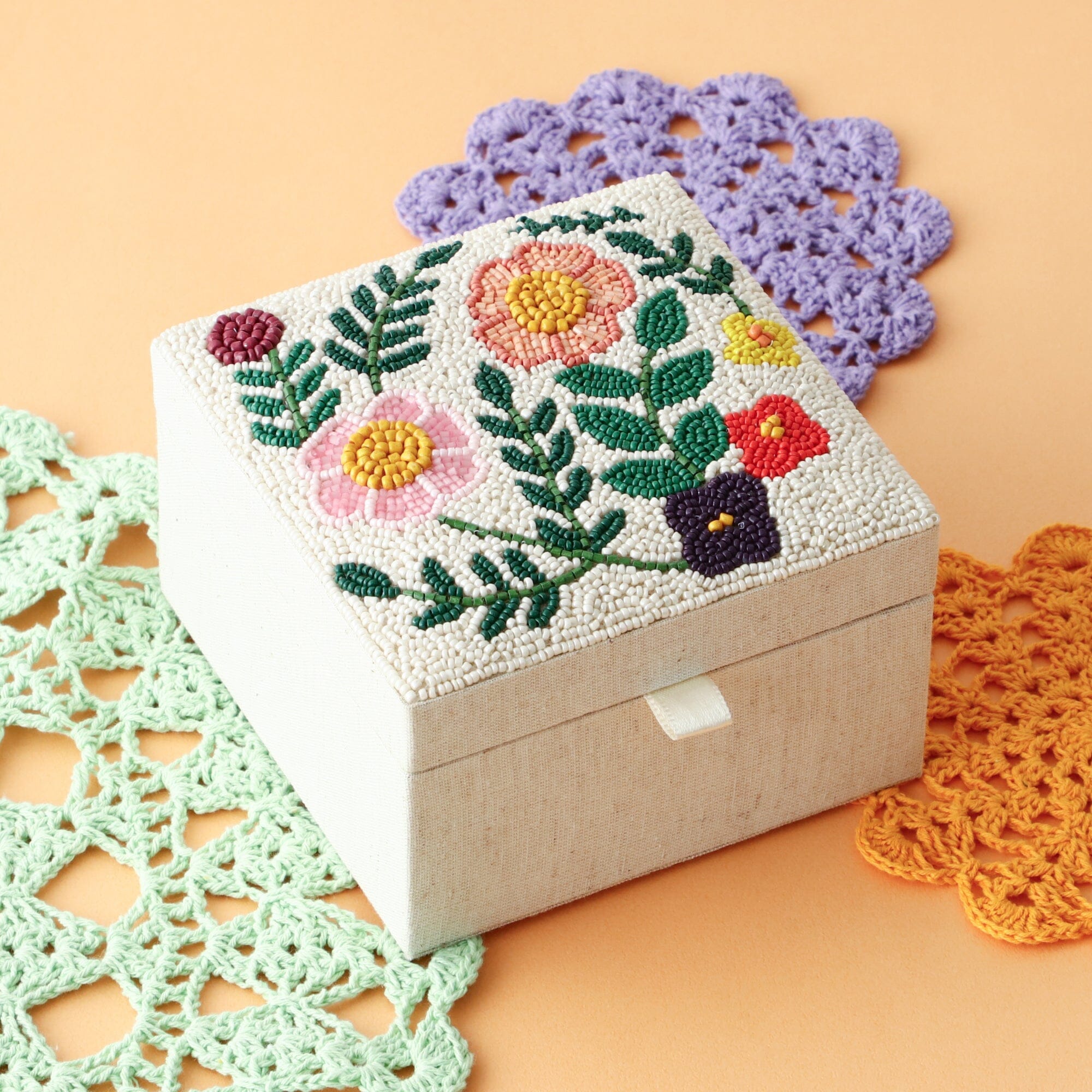Colorful Beads Multi Box Flower for DIY Jewelry Making, Crafts, and Home Decor – Perfect for Necklaces, Bracelets, and Scrapbooking