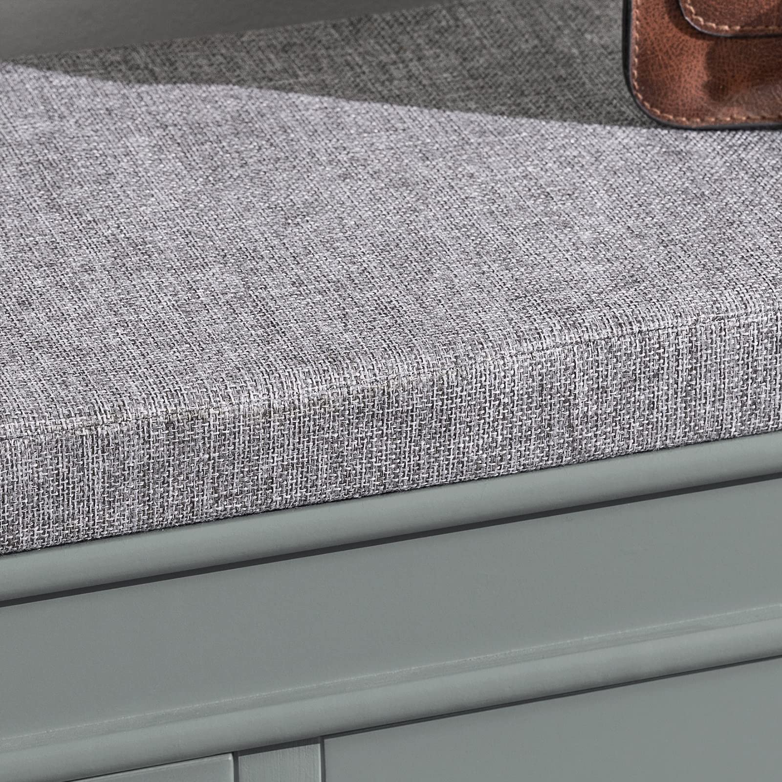 Modern Shoe Storage Bench with 2 Flip Drawers & Cushion - Entryway Shoe Cabinet Organizer for Hallway, Grey FSR64-HG | Perfect for Small Spaces, Mudroom Organization & Shoe Storage Solution